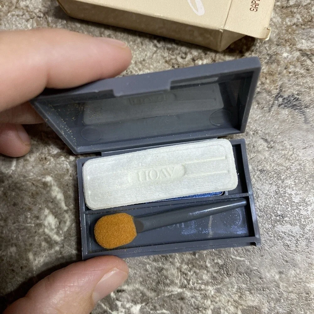 Original Avon Silk‎ Finish Eyeshadow Single In Sapphire Blue Eye Shadow